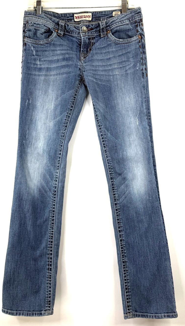 MEK Denim Women's Tunis Straight Leg Jeans Size 29